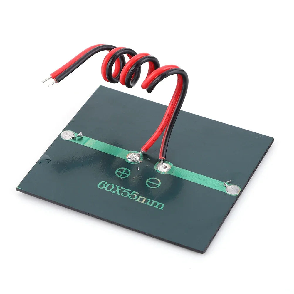 0.55W 3V Small Solar Panel DIY Solar Battery Charger Mini Polycrystalline Solar Cells Photovoltaic Cells Charger for Solar Light