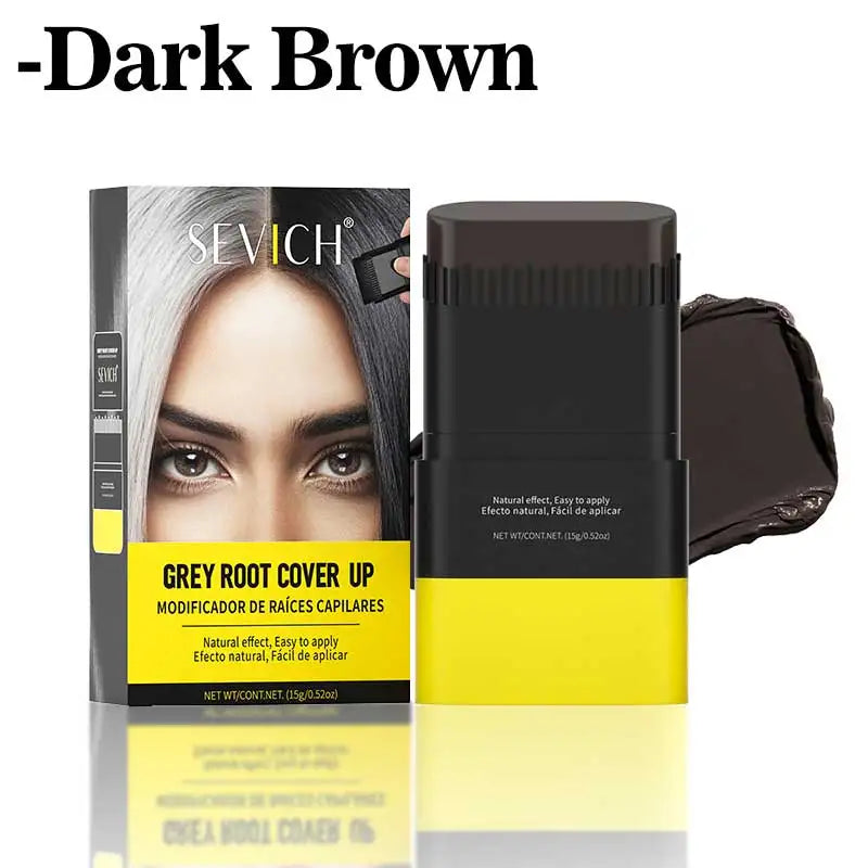 3 Colors Hair Stick, Gray Hair Covering Artifact No Color Loss Disposable Hair Dye Stick Hair Roots Hair Dyeing and Color