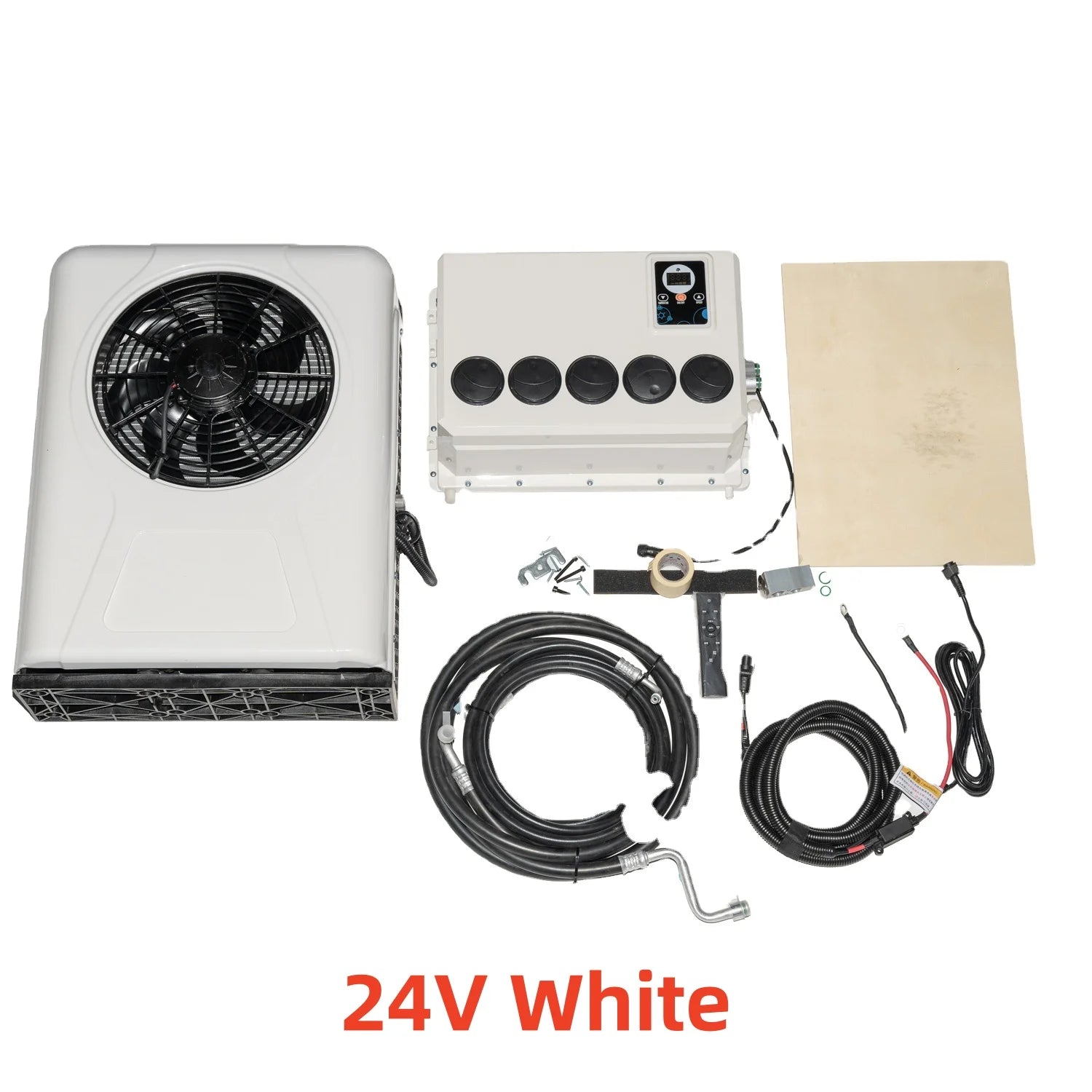 12V 10500BTU Automotive Split Air Conditioning System 24V Car Parking air conditioner for Camper Van Tractor Truck Motorhome