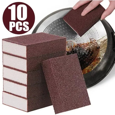 20Pcs Double-Sided Scouring Pads Kitchen Sponge Dishwashing Scrub Pads for Pot Bowl Home Cleaning Tools