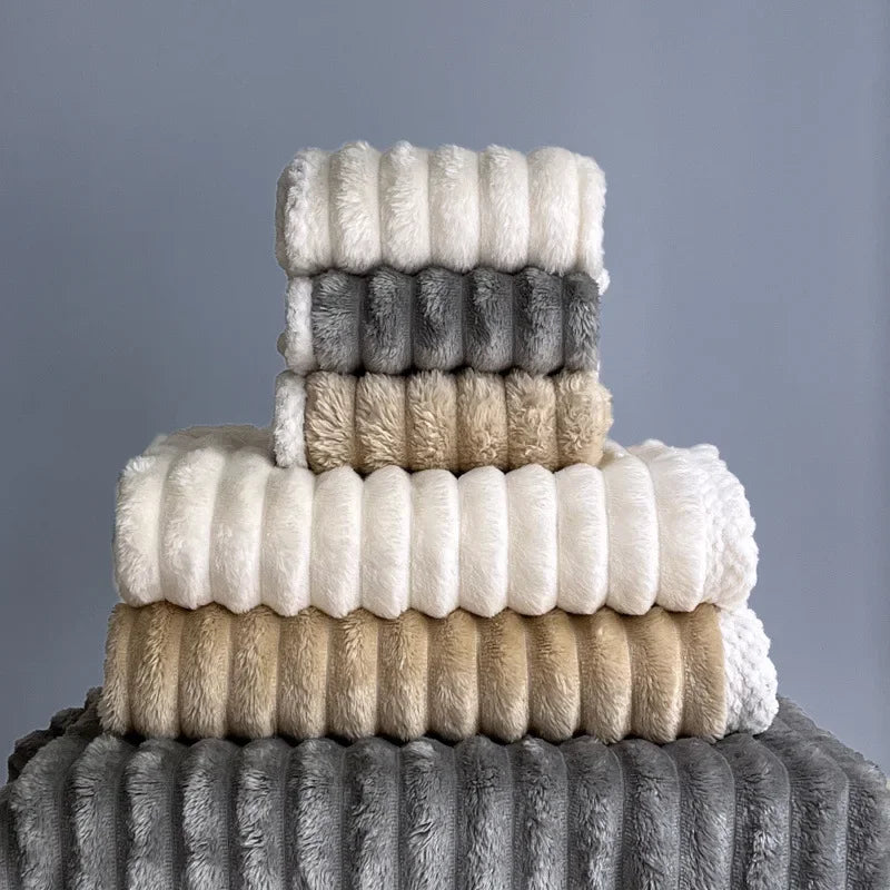 2024 new bath towel towel set blanket lunch break blanket small blanket