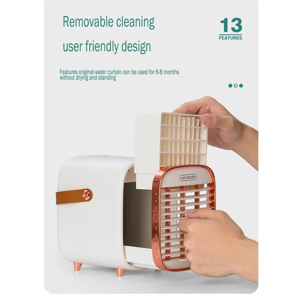 2025 Portable Car Air Cooler Fan Water Cooling Fan Portable Air Conditioner Mobile Car Electrical Air Conditioning For Home Offi