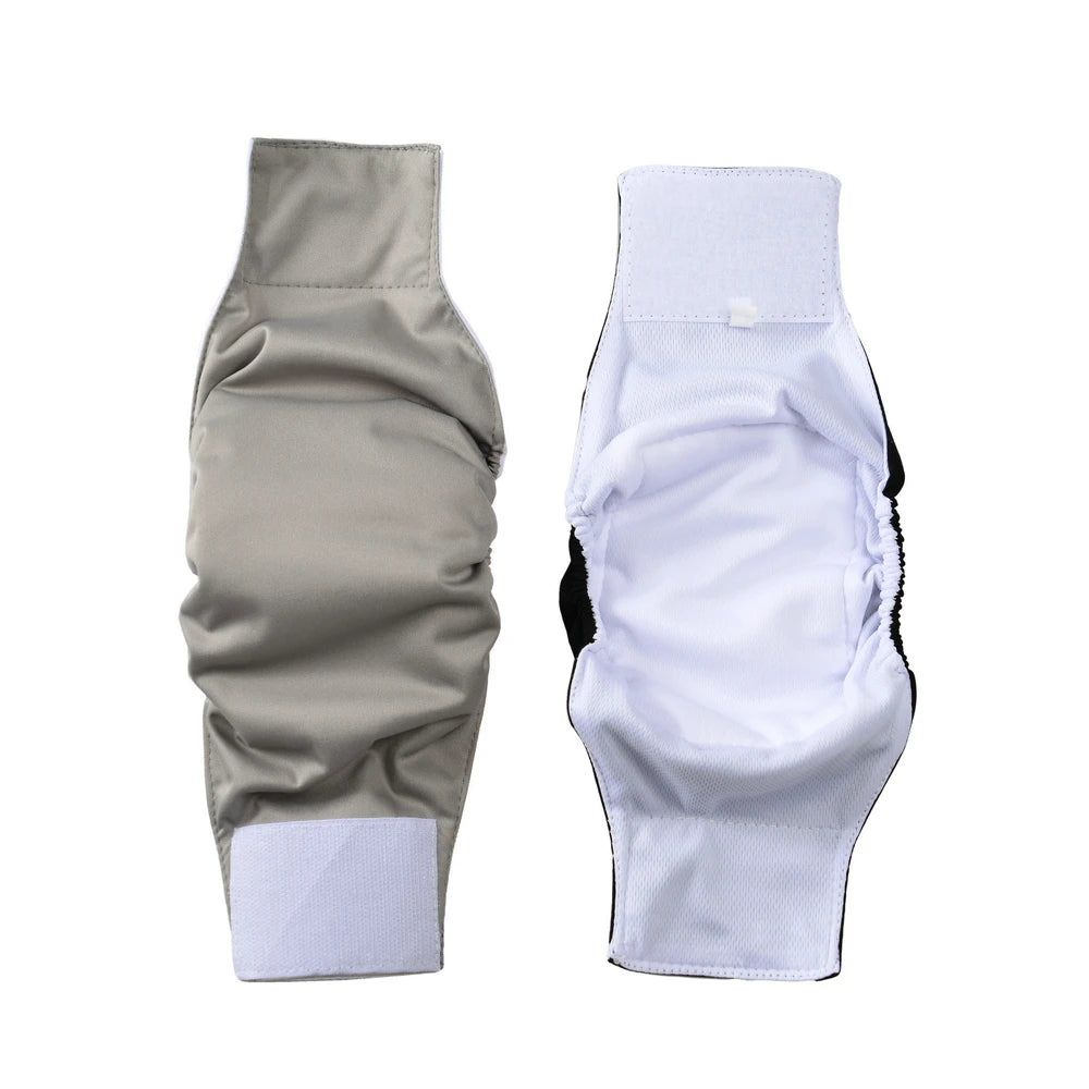 3pcs Washable Male Dog Diapers For Small Big Dogs Reusable Pet Sanitary Panties Bell Wrap High Absorbing Puppy Leak-proof Diaper