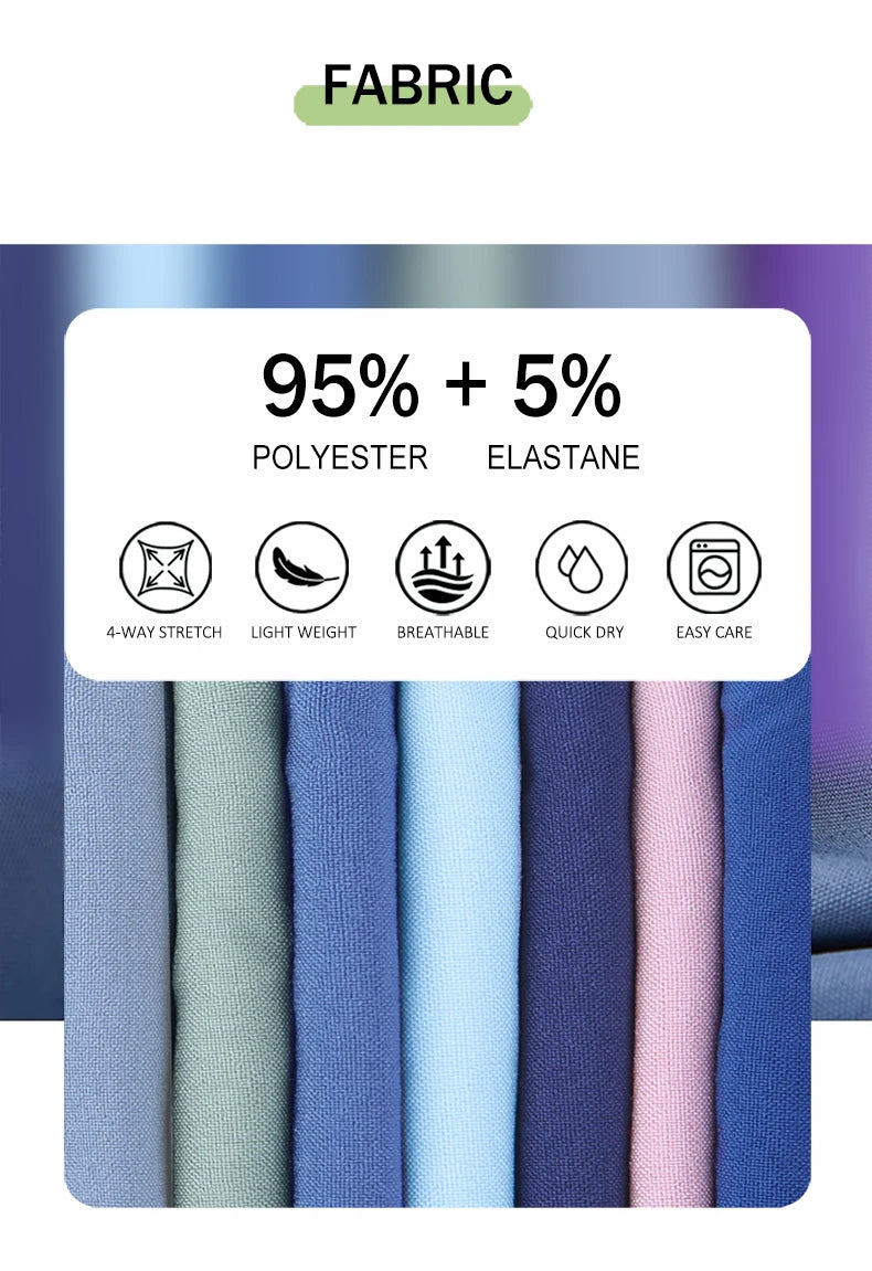 2025 New Nurse Uniforms V-neck Top Jogger Pants Scrub Sets Surgical Workwear Dentist Nursing Suit Hospital Doctor Outfit S21