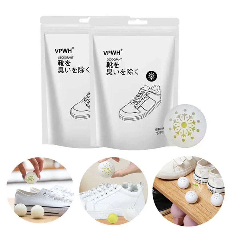 24/6Pcs Deodorizer Balls Sneaker Perfume Balls for Shoe Gym Bag Locker and Cars Deodorizer Neutralizing Odor Shoe Freshener Ball