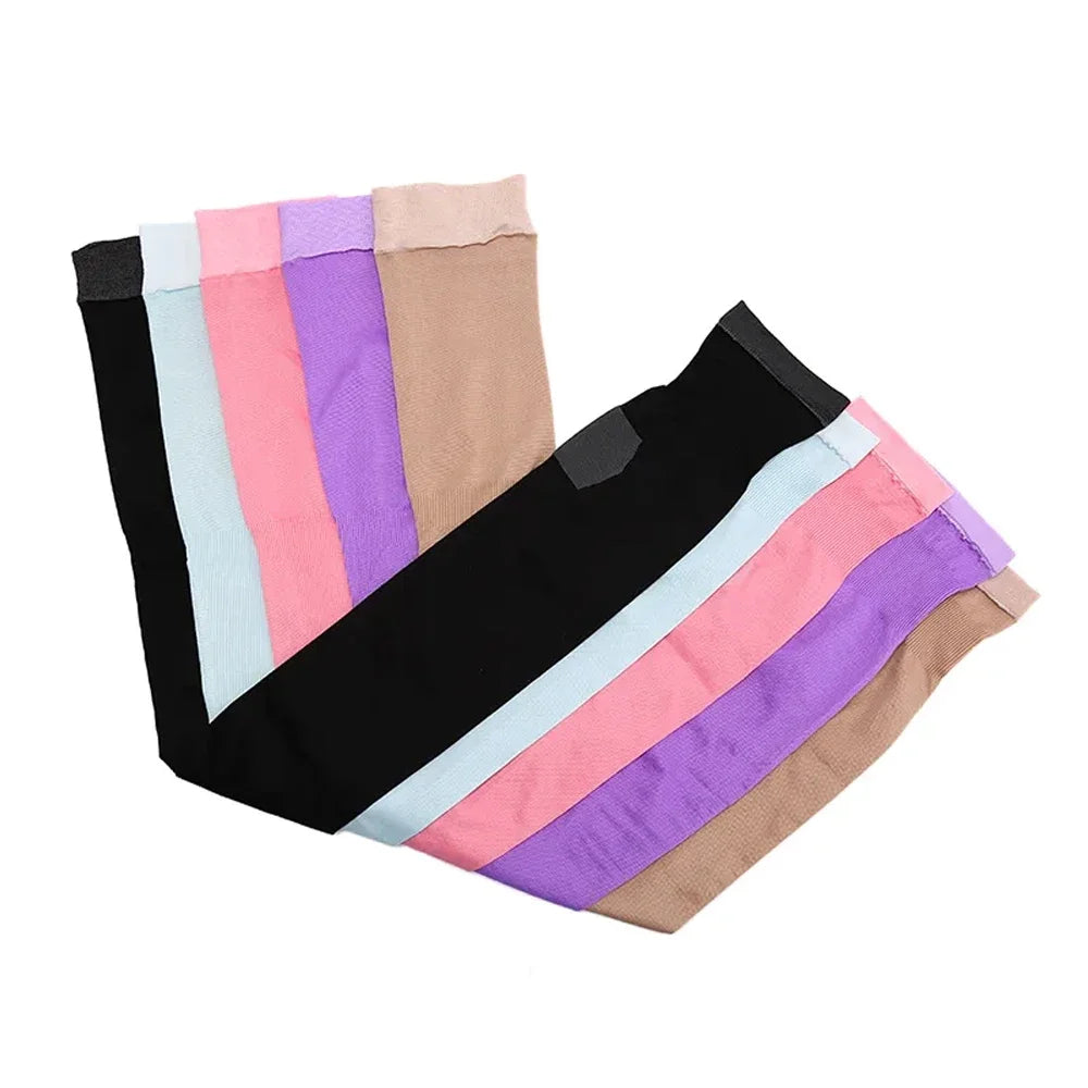 1 Pair Women 420D Sleeping Burn Fat Socks Slim Leg Warmer Compression Stockings