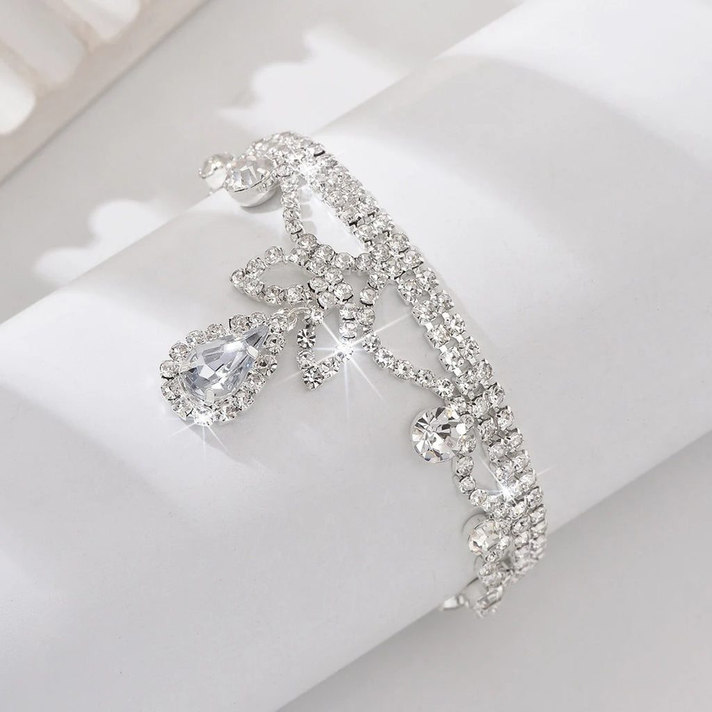 1PC Fashion Ladies' Sparkling Water Drop Pendant Foot Chain Travel Beach Banquet Party Vacation Gift