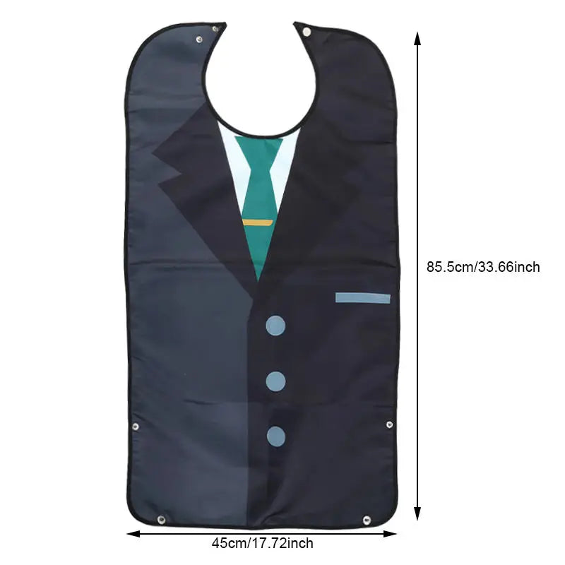 1pcs Stain Resistant Adult Bibs for Men and Women - Perfect Seniors a Mess-Free Diet