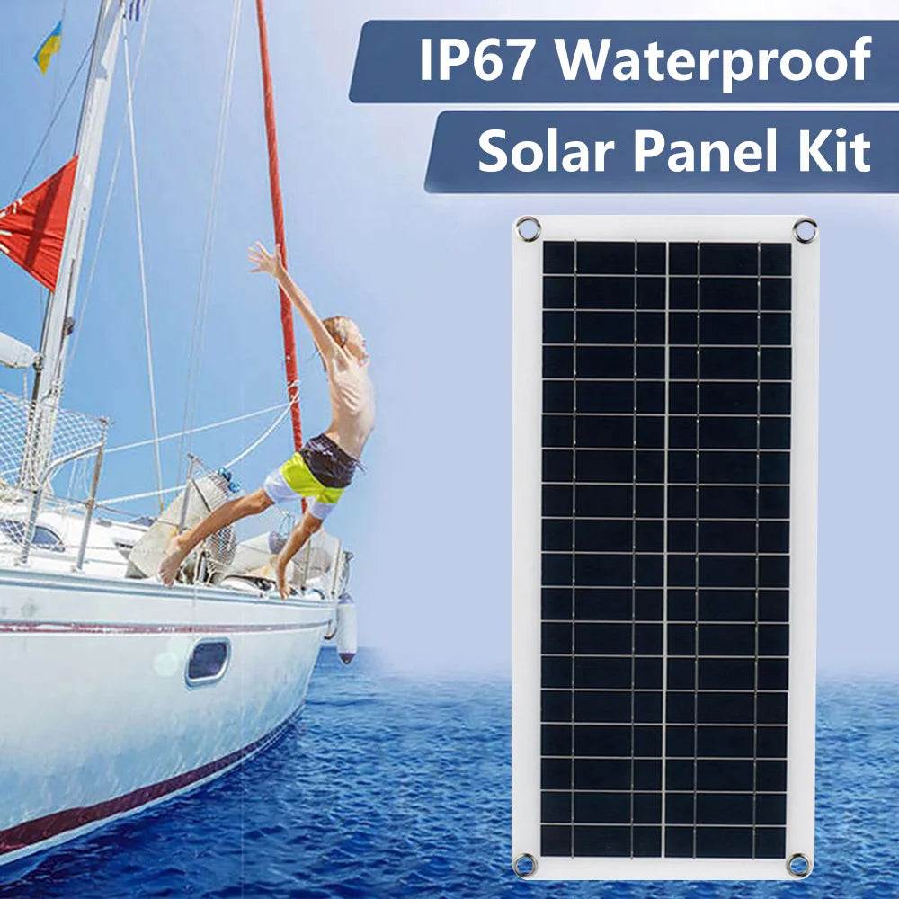 1000W 12V Solar Battery Charger & Maintainer Portable 12 Volt Solar Panel Charging Kit for Car Automotive Boat RV Marine Inveter