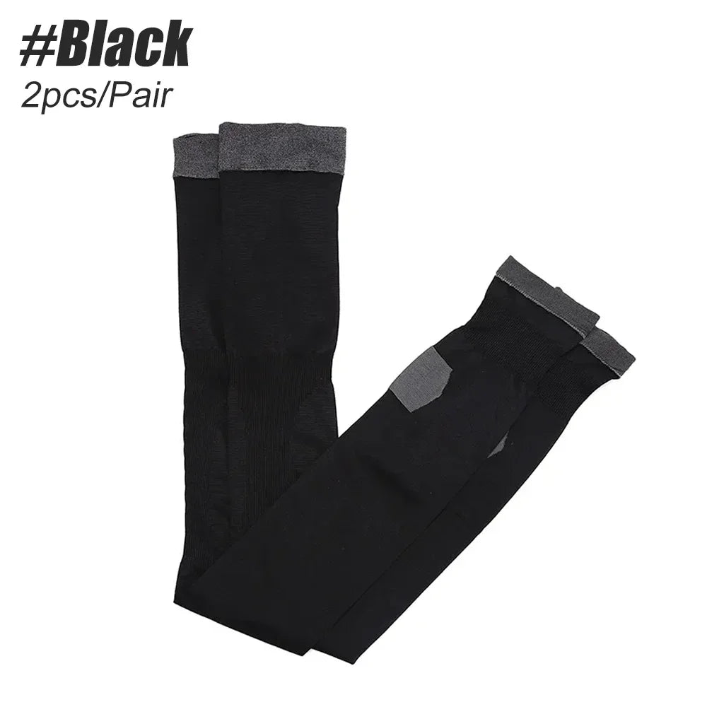 1 Pair Women 420D Sleeping Burn Fat Socks Slim Leg Warmer Compression Stockings
