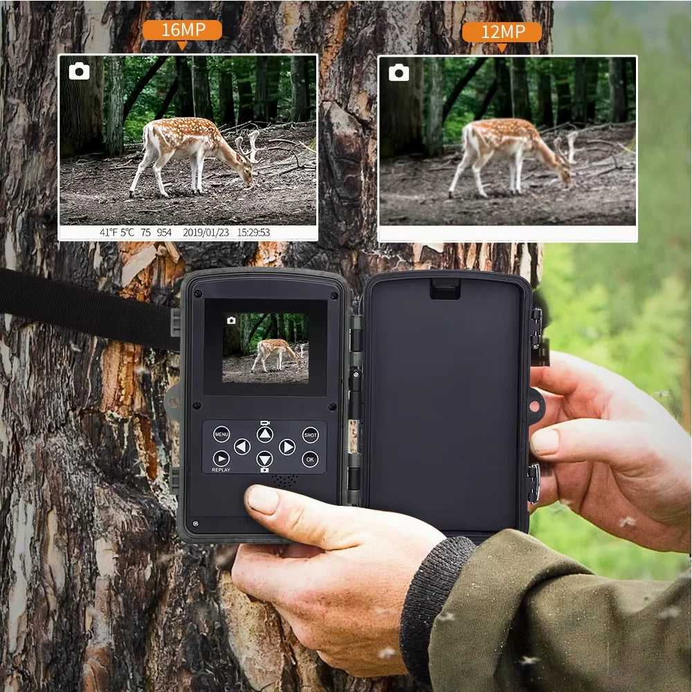 20MP 1080P Outdoor Hunting Trail Camera Wildlife Infrared Night Vision Motion Activated IP65 Waterproof Trap Wild Surveillance
