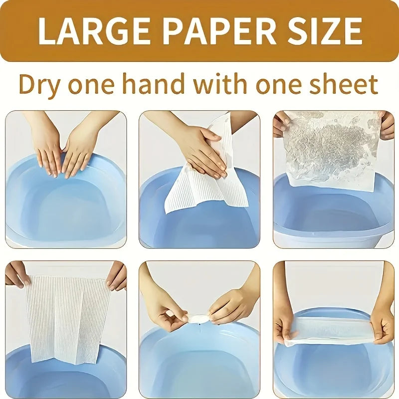 200 Sheets/pack Disposable Paper Towels for Kitchen and Bathroom - Convenient and Hygienic Cleaning Solution, Free Paper Towels