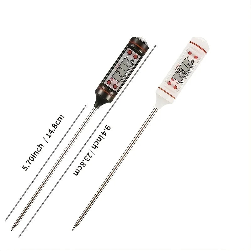 Digital Meat Thermometer with Food Cooking BBQ Probe for Water Milk Oil Oven Temperature Measurement, Digital with 0.1 Accuracy