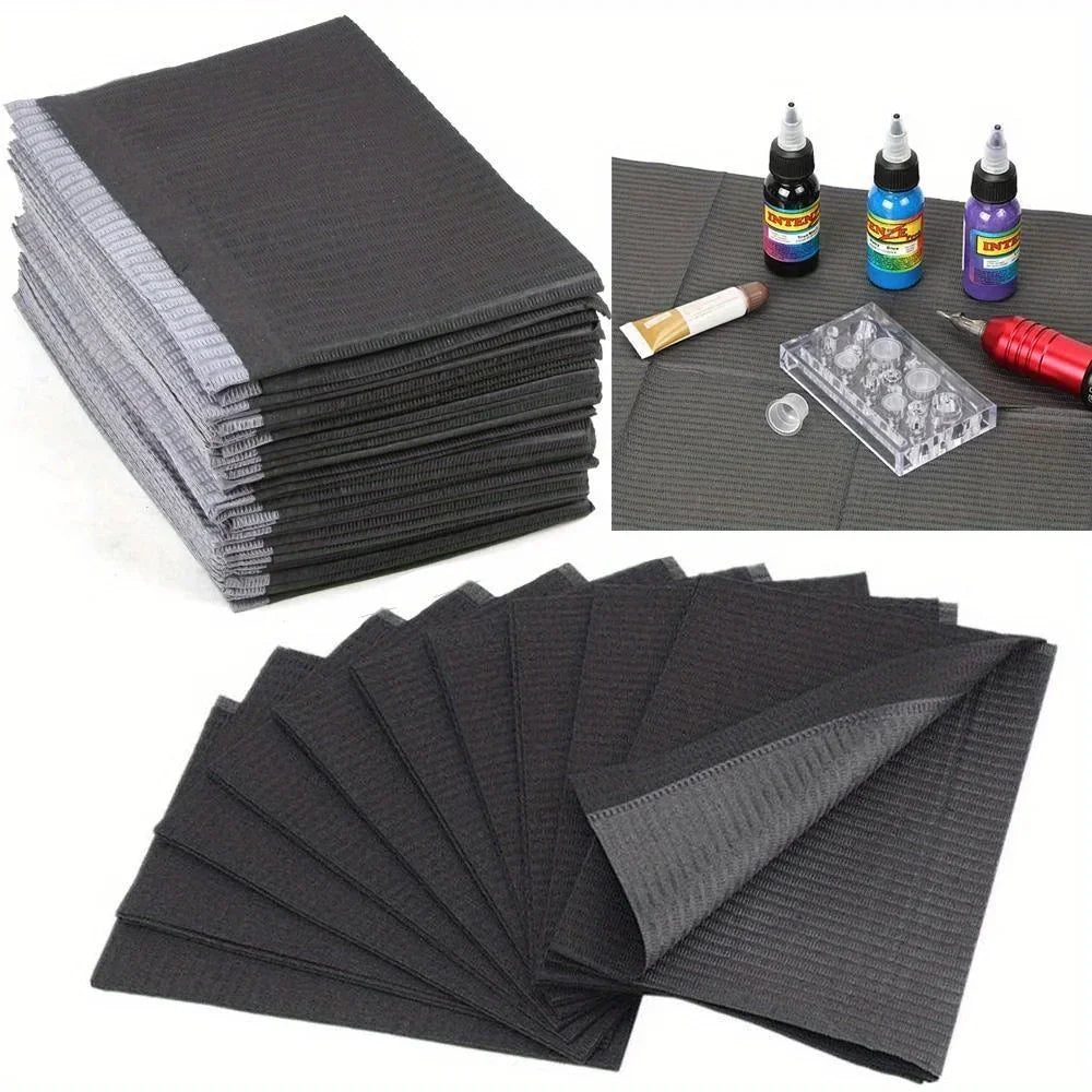 20/50PCS Disposable Nail Art Table Towels Mat Waterproof Tattoo Mat Paper Sheet Clean Pads Tattooing Table Mat Cover Supplies