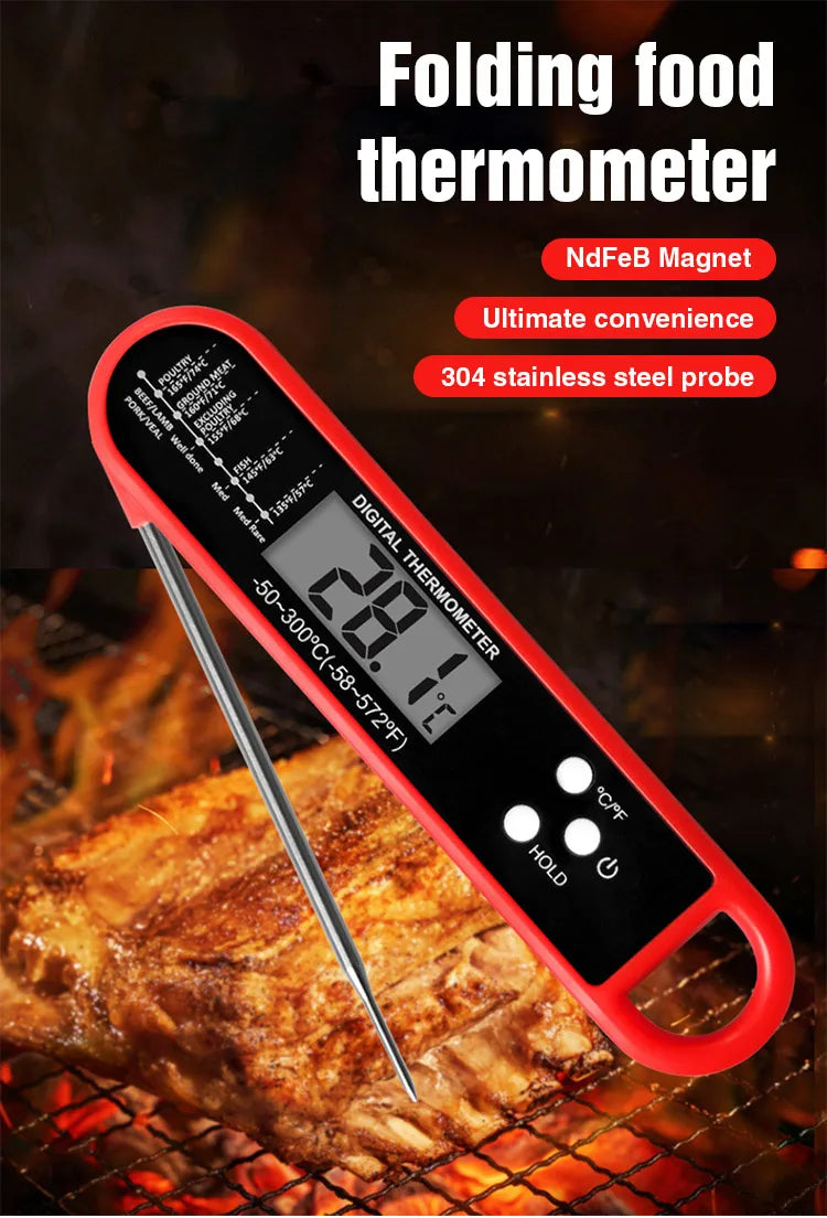 Digital Meat Thermometer Cooking Food Kitchen BBQ Probe Water Milk Oil Liquid Oven Digital Temperaure Sensor Meter Thermocouple