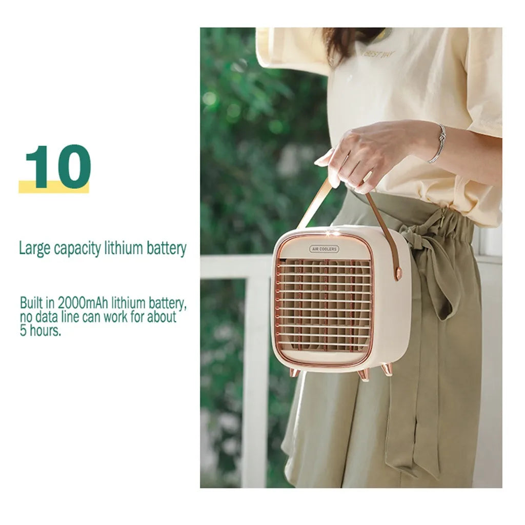 2025 Portable Car Air Cooler Fan Water Cooling Fan Portable Air Conditioner Mobile Car Electrical Air Conditioning For Home Offi