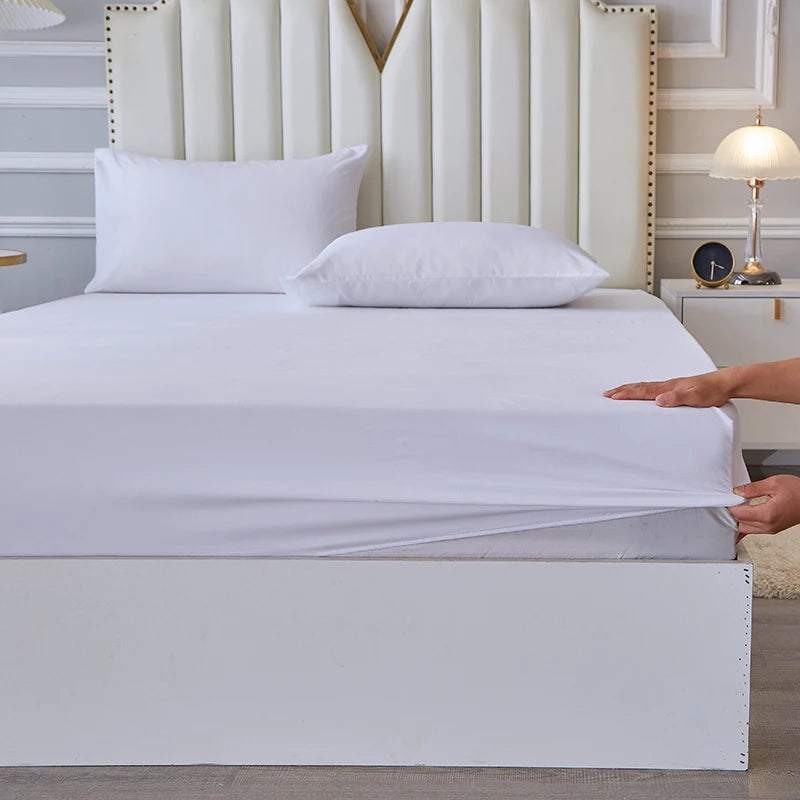 3/4pcs Bedding Set - Waterproof and Breathable Fitted Sheet Set  for Bedroom, 1pc Flat sheet/ 1pc Fitted sheet /2pcs Pillowcases