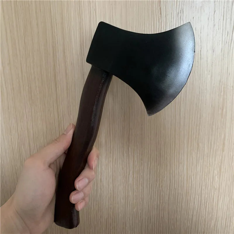 1:1 Cosplay Fire Axe Stage Prop Weapon Role Playing Cos Axe PU Weapon Model Kids Toy Puzzle Education 30cm