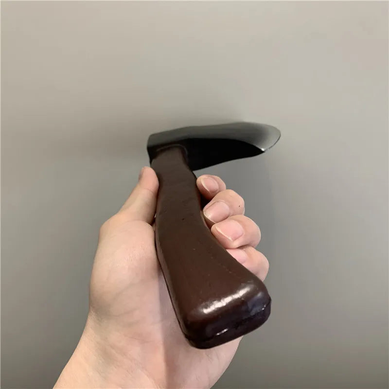 1:1 Cosplay Fire Axe Stage Prop Weapon Role Playing Cos Axe PU Weapon Model Kids Toy Puzzle Education 30cm