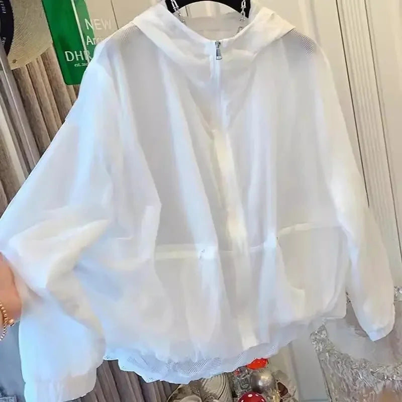 2025 New Sun Protection Clothing Women's Summer Thin Coat Anti-Ultraviolet Breathable Shirt Hooded Windbreaker Female Jacket