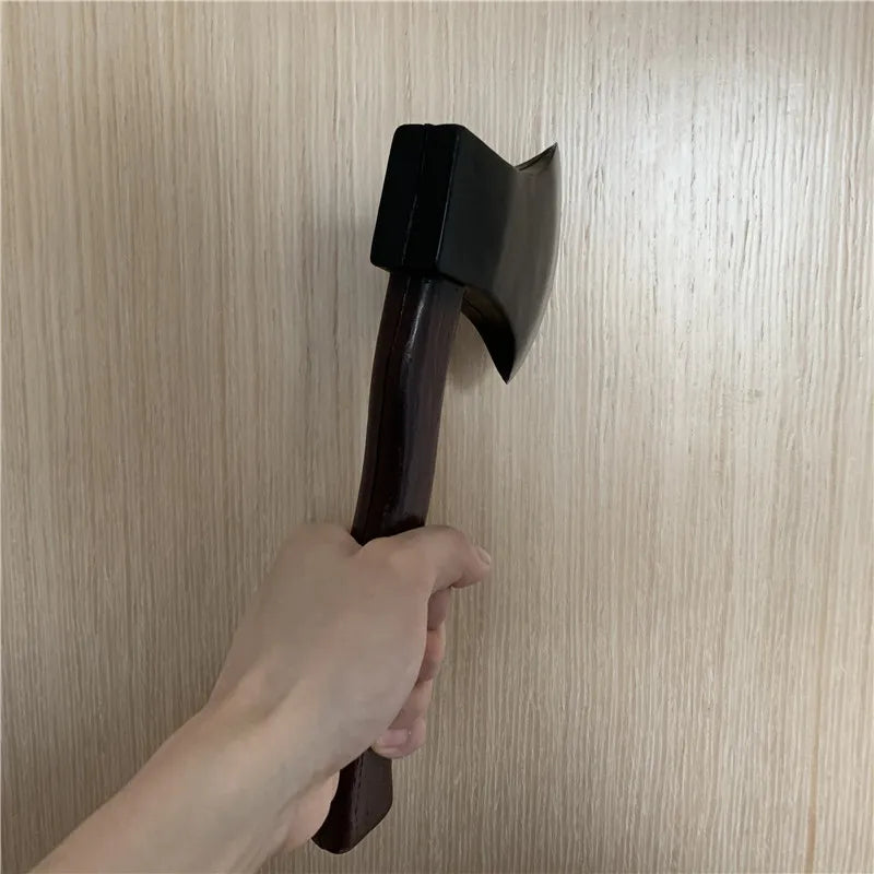 1:1 Cosplay Fire Axe Stage Prop Weapon Role Playing Cos Axe PU Weapon Model Kids Toy Puzzle Education 30cm