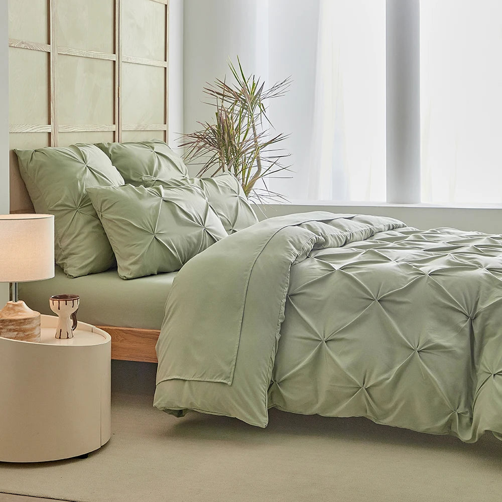 3pcs Bedding Cover，Craft twist design，Simple and superior，Soft and comfortable fabric，Suitable  men and women bedroom decoration