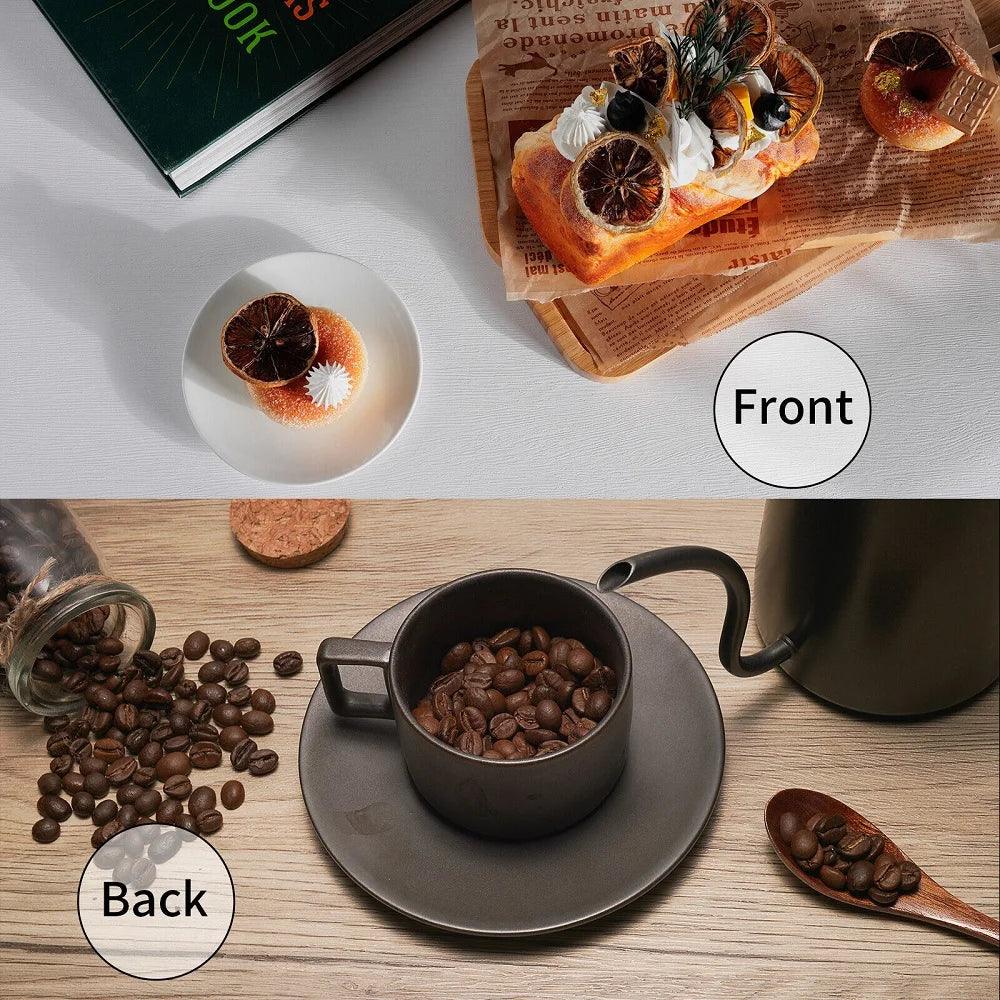 2pcs 60x60 cm Photography Backdrops Marble Wood Grain 2 Sided Waterproof Boards 3D Paper Background Studio Photography  Props