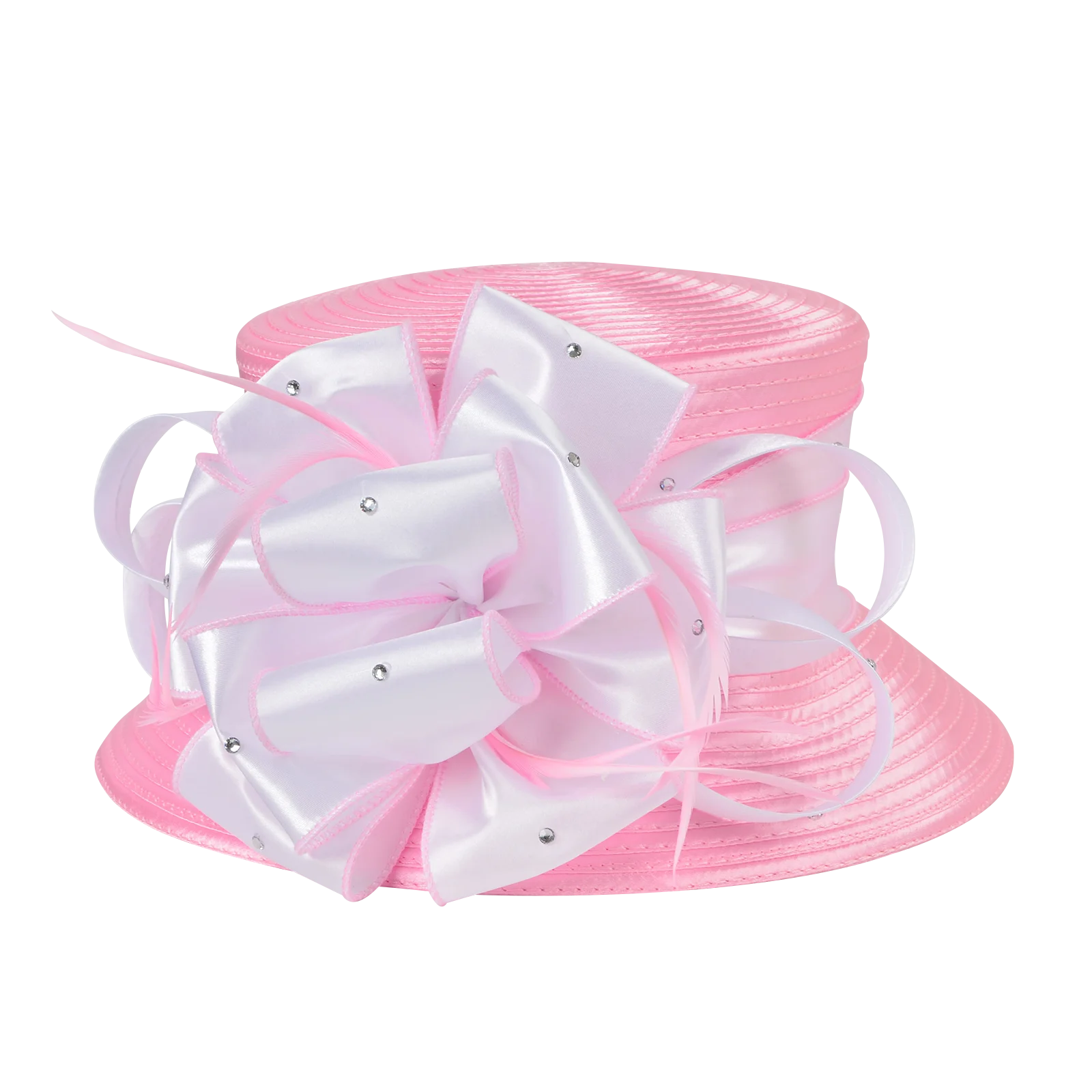 2025 New Fascinator Hats for Women Elegant Wedding and British Lady Deby Race Top Church Hats for Black Women S10-4585