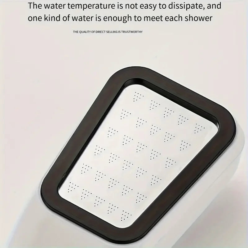 1PC Supercharged Shower Head Single Head Handheld Household Super Strong Bathroom Shower Water Heater Sun Drying Shower Head