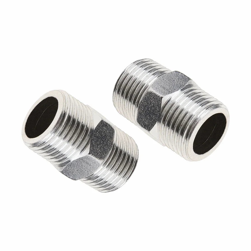 2 Pcs Shower Hose Extension Pipe Universal Hose Extender Bathroom Accessories For DIY Showers Bathrooms RVs Outdoor Showers