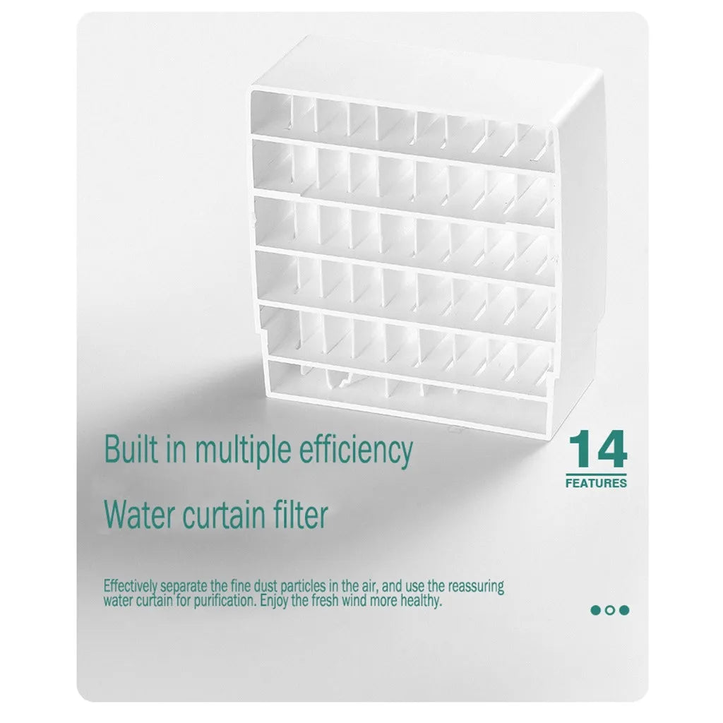 2025 Portable Car Air Cooler Fan Water Cooling Fan Portable Air Conditioner Mobile Car Electrical Air Conditioning For Home Offi