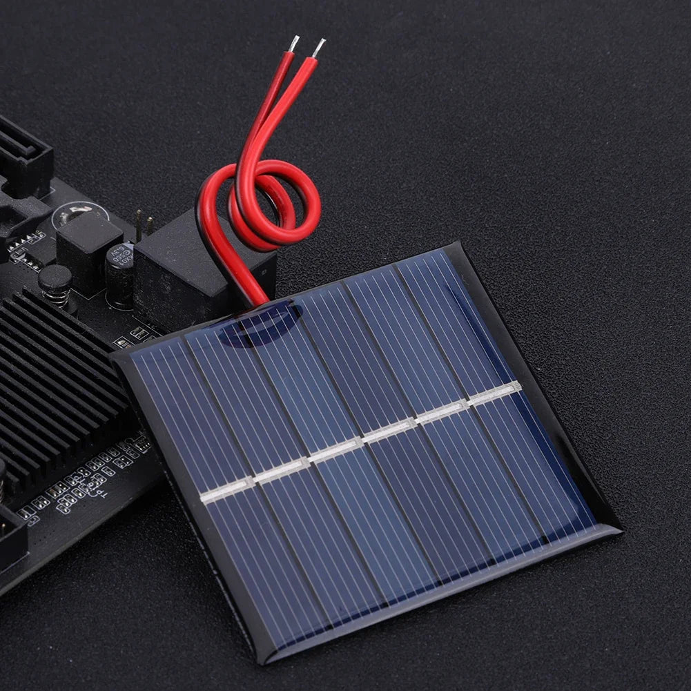 0.55W 3V Small Solar Panel DIY Solar Battery Charger Mini Polycrystalline Solar Cells Photovoltaic Cells Charger for Solar Light