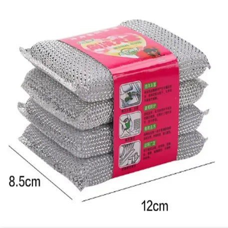 20Pcs Double-Sided Scouring Pads Kitchen Sponge Dishwashing Scrub Pads for Pot Bowl Home Cleaning Tools