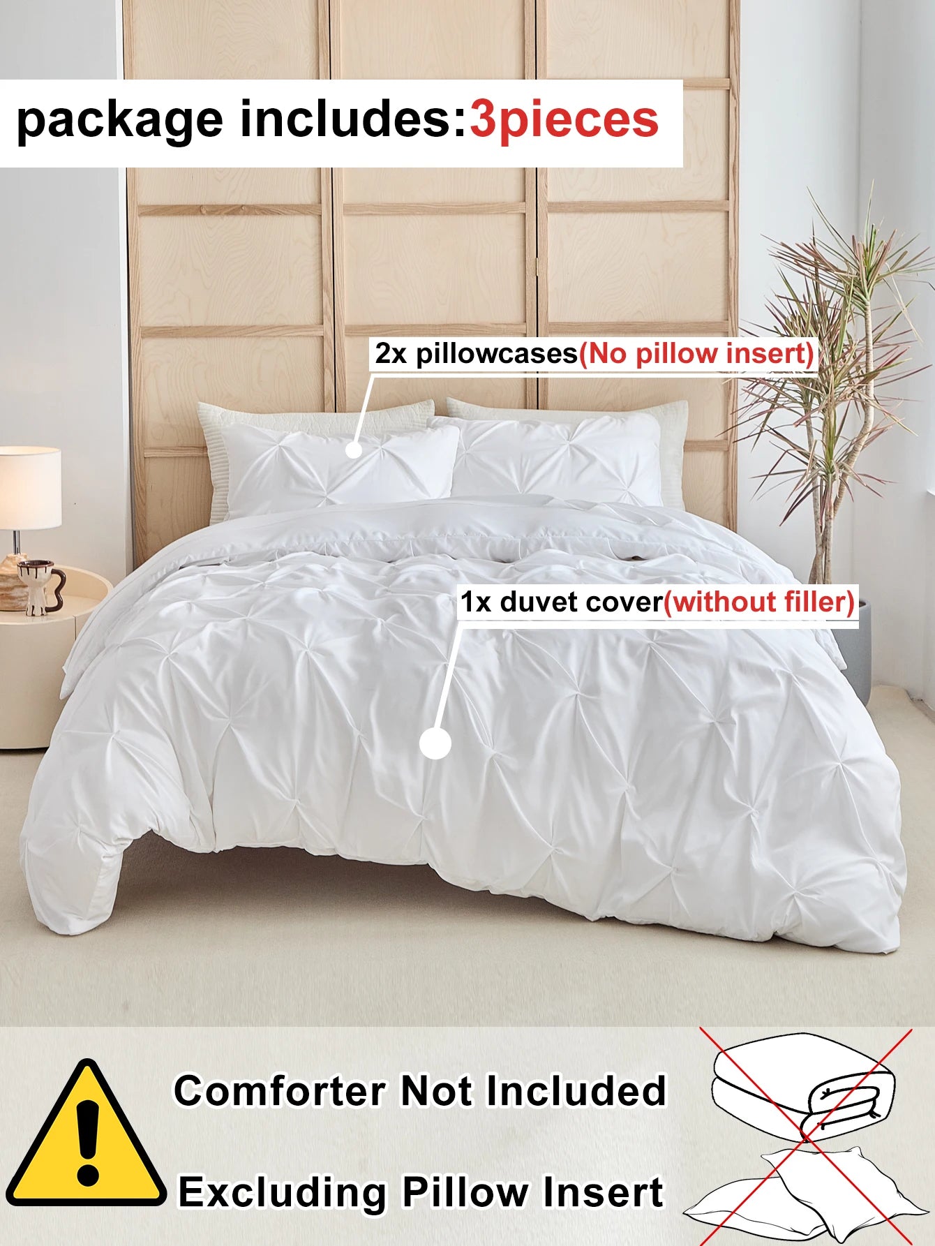 3pcs Bedding Cover，Craft twist design，Simple and superior，Soft and comfortable fabric，Suitable  men and women bedroom decoration