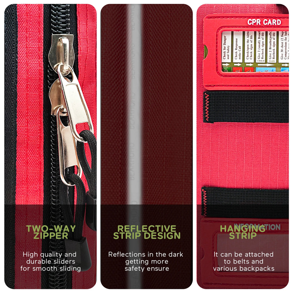 255pcs/Empty First Aid kit Emergency Survival kit Medical Bag with Storage Lable for Hiking Camping Hunting Travel Wound Bag