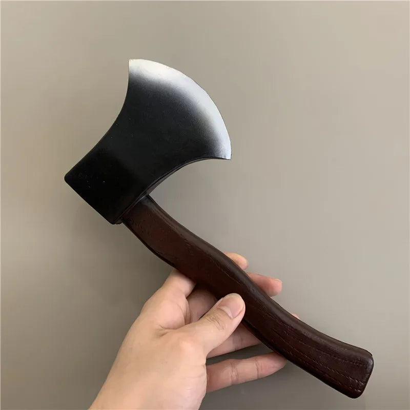 1:1 Cosplay Fire Axe Stage Prop Weapon Role Playing Cos Axe PU Weapon Model Kids Toy Puzzle Education 30cm