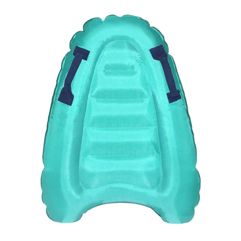 1 Piece of Outdoor Sea Play Thickeneded Kidsren's Surfboard with Handle, Portable and Environmentally Friendly Pvc Water Skiing Board, Foldableable and Portable, Suitable for Swimming Pool Seaside Activities