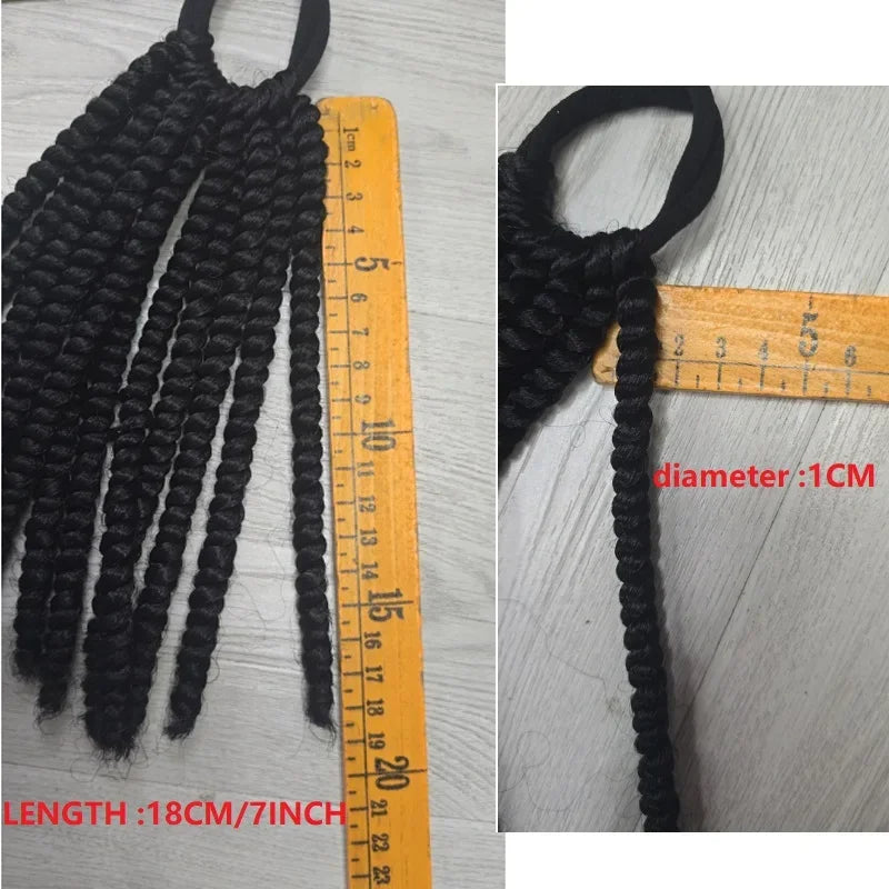 2PCS  Hair 2024 New Little Girls Braided Ponytails with Beads Kids Girls Hair Bow Glitter Shinny Shining with Big Balls Bubbles