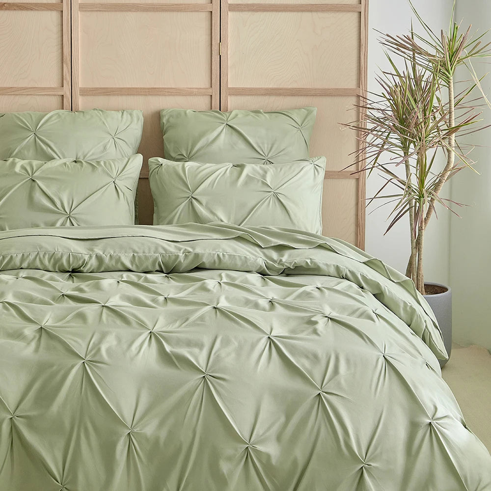 3pcs Bedding Cover，Craft twist design，Simple and superior，Soft and comfortable fabric，Suitable  men and women bedroom decoration