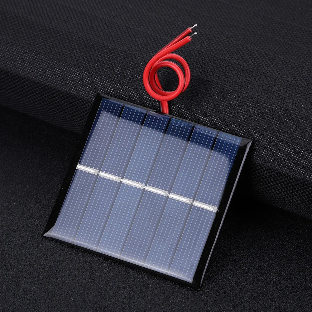 0.55W 3V Small Solar Panel DIY Solar Battery Charger Mini Polycrystalline Solar Cells Photovoltaic Cells Charger for Solar Light