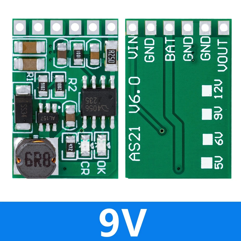 3.7V 4.2V Charger 5V 6V 9V 12V Discharger Board DC DC Converter Boost Module Solar Mobile Power Charger Lithium Battery DD05CVSA