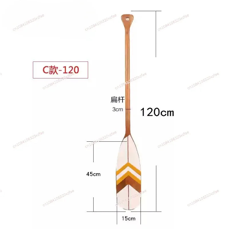 120cm Vintage Style decoration wooden rowing boat oars canoe paddle