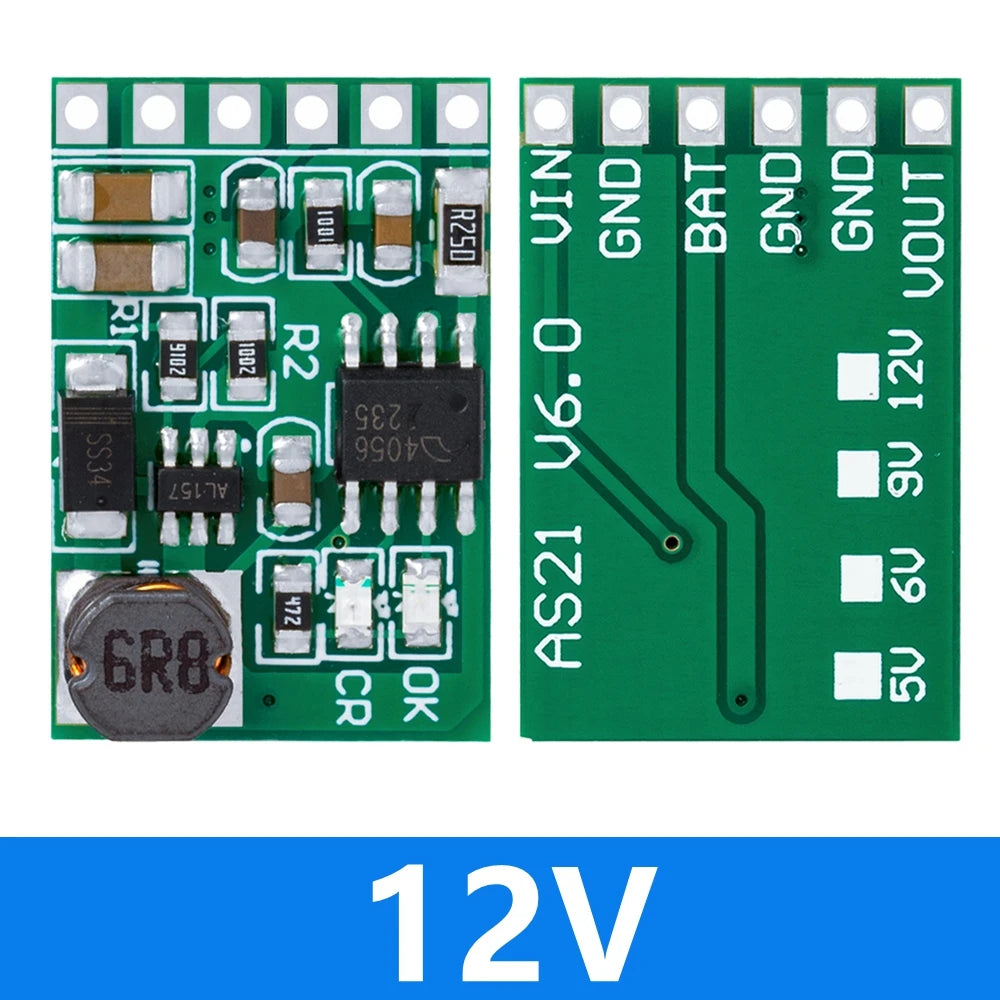 3.7V 4.2V Charger 5V 6V 9V 12V Discharger Board DC DC Converter Boost Module Solar Mobile Power Charger Lithium Battery DD05CVSA